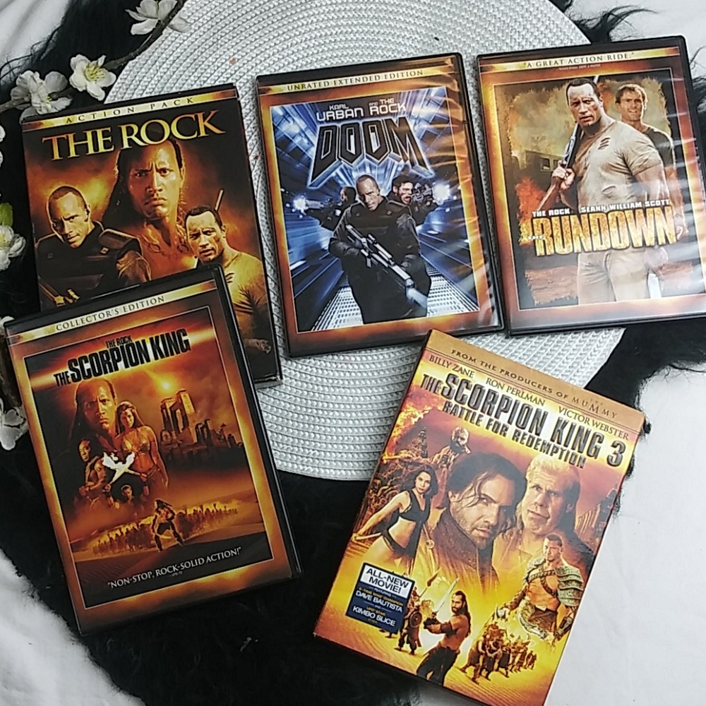 The Rock 3 movie pack plus scorpion king 3